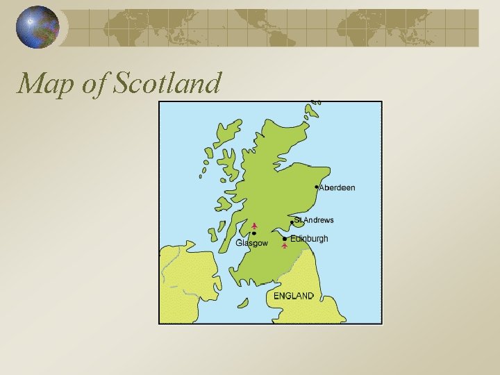 Map of Scotland 