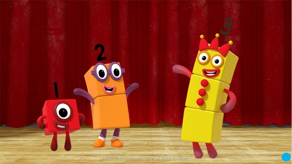 A blue dot in the corner of a slide indicates that there are notes