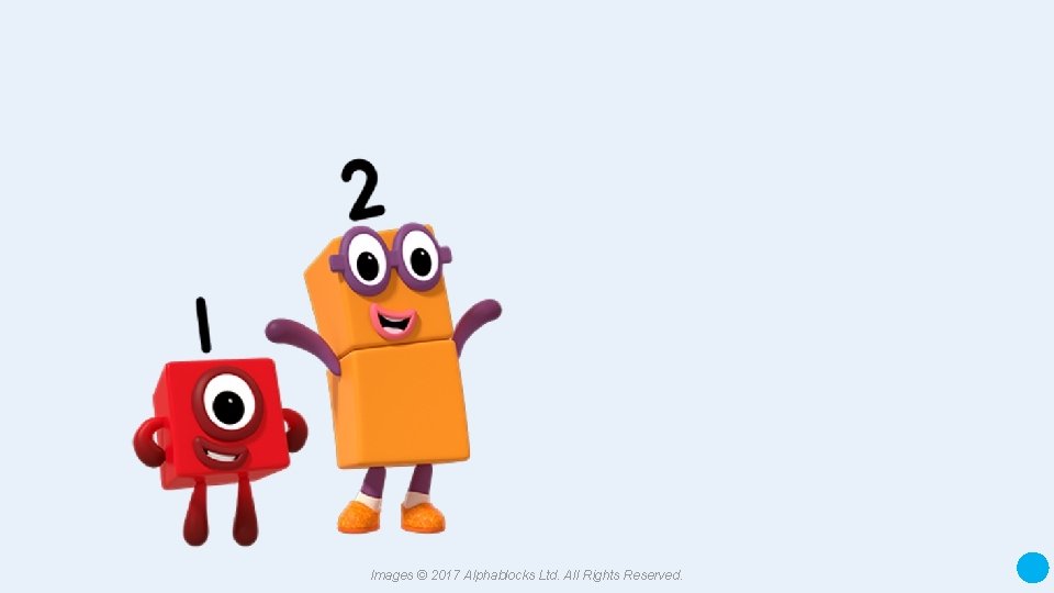 A blue dot in the corner of a slide indicates that there are notes