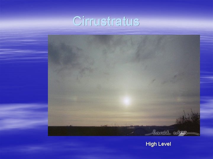 Cirrustratus High Level 