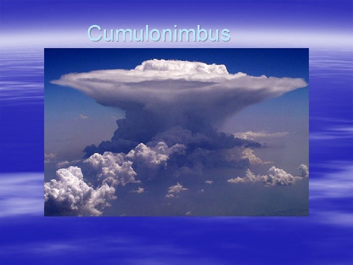 Cumulonimbus 