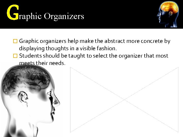 G raphic Organizers � Graphic organizers help make the abstract more concrete by displaying