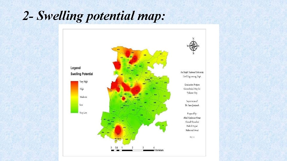 2 - Swelling potential map: 