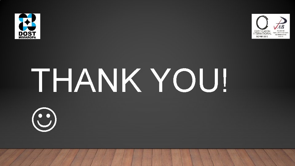 THANK YOU! THANK YOU!