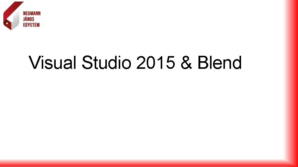 Visual Studio 2015 & Blend 