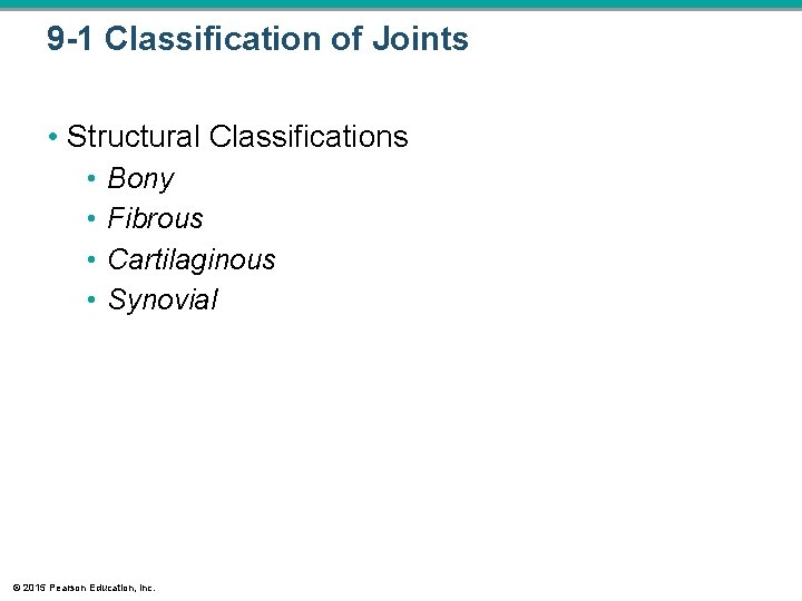 the structural classification of joints synovial cartilaginous and
