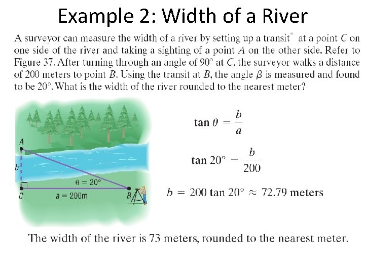 Example 2: Width of a River 