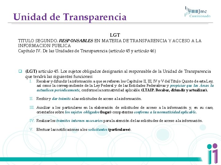 Unidad de Transparencia LGT TITULO SEGUNDO. RESPONSABLES EN MATERIA DE TRANSPARENCIA Y ACCESO A