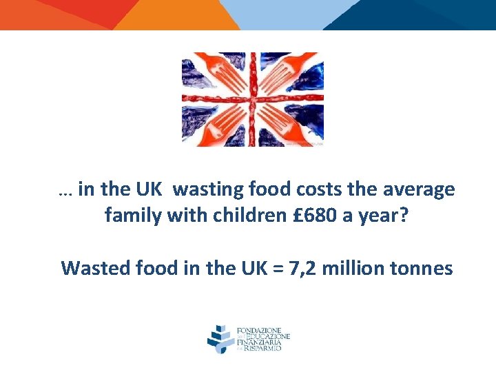 … in the UK wasting food costs the average family with children £ 680
