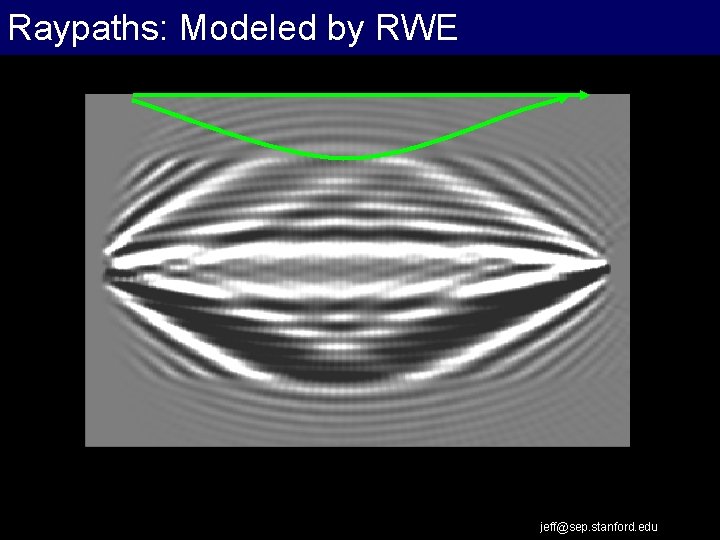 Raypaths: Modeled by RWE jeff@sep. stanford. edu 