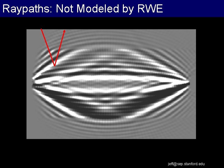 Raypaths: Not Modeled by RWE jeff@sep. stanford. edu 