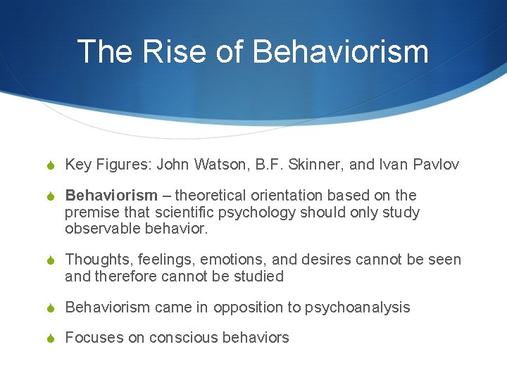 The Rise of Behaviorism S Key Figures: John Watson, B. F. Skinner, and Ivan