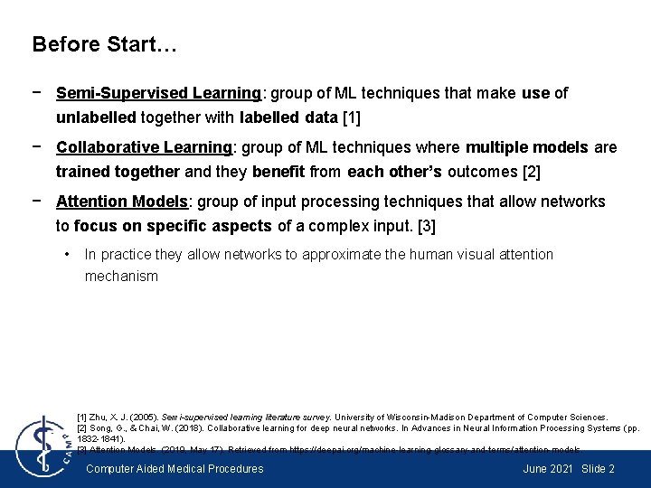 Seminar Deep Learning for Medical Applications Collaborative Learning