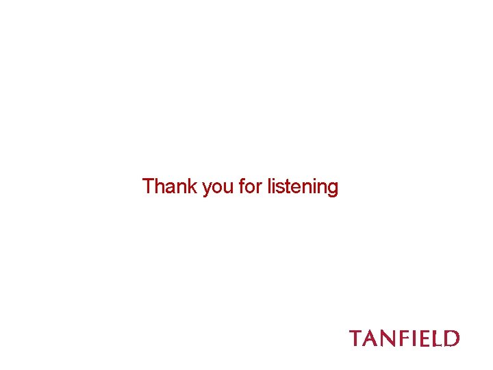 Thank you for listening 