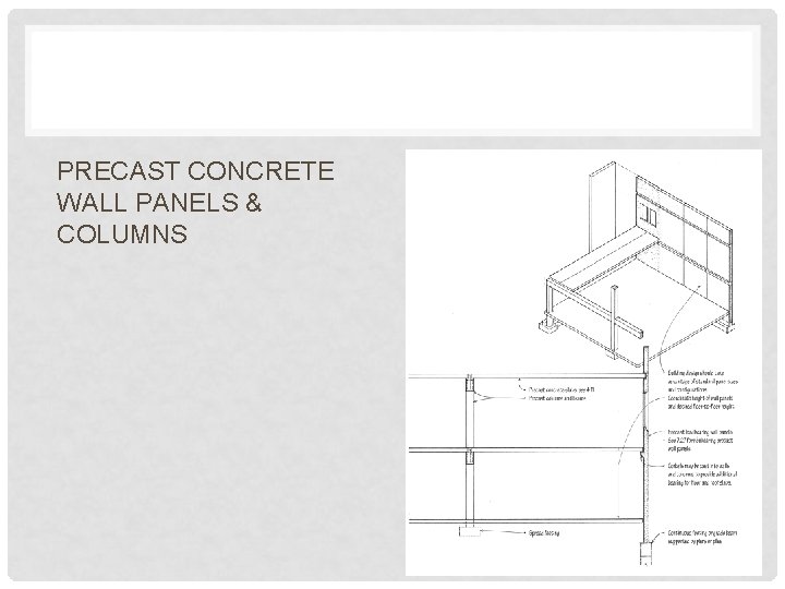 PRECAST CONCRETE WALL PANELS & COLUMNS 