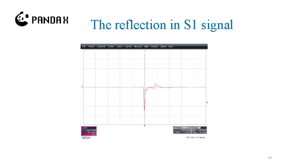 The reflection in S 1 signal 18 