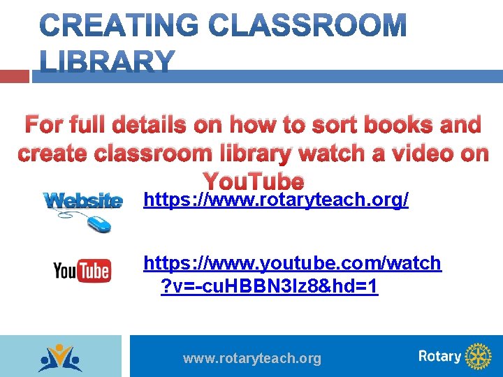 For full details on how to sort books and create classroom library watch a
