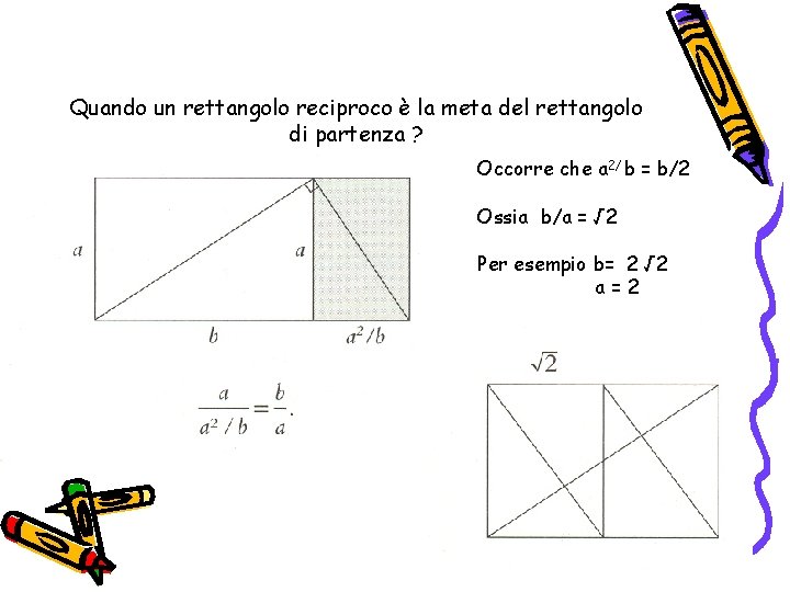 Quando un rettangolo reciproco è la meta del rettangolo di partenza ? Occorre che