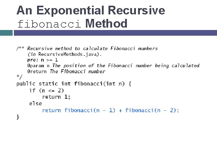 An Exponential Recursive fibonacci Method 