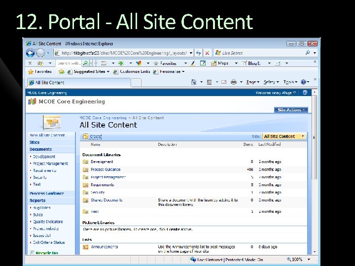 12. Portal - All Site Content 