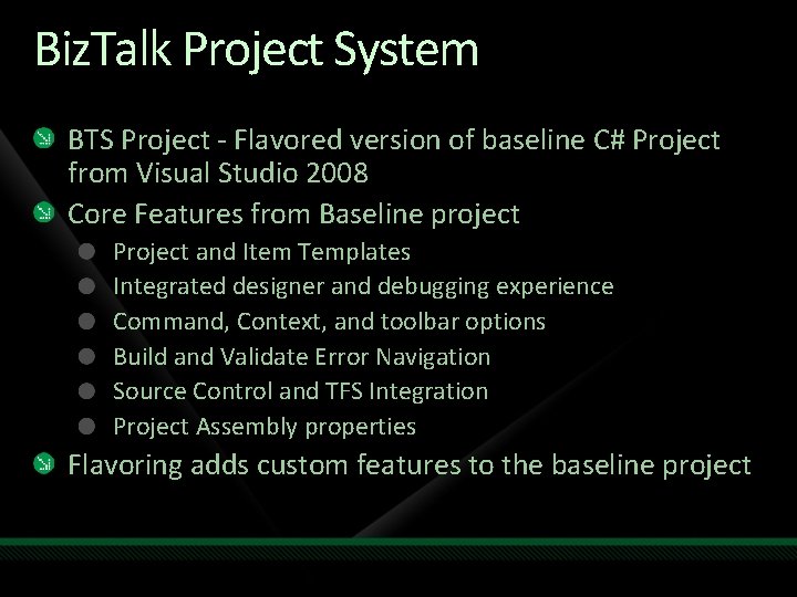 Biz. Talk Project System BTS Project - Flavored version of baseline C# Project from