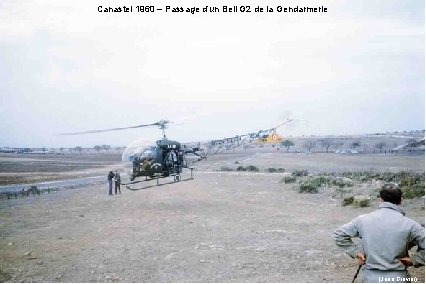 Canastel 1960 – Passage d’un Bell G 2 de la Gendarmerie (Jean Gravier) 