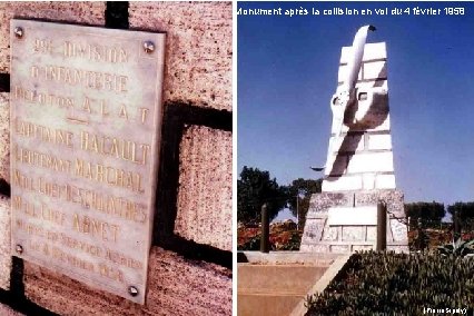 Monument après la collision en vol du 4 février 1958 (Pierre Sipoly) 