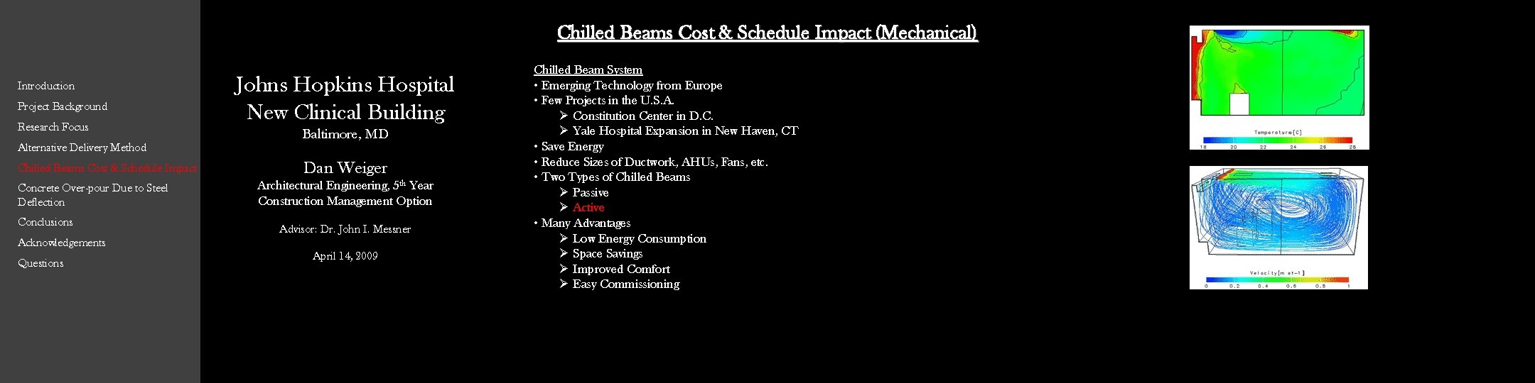 Chilled Beams Cost & Schedule Impact (Mechanical) Introduction Project Background Research Focus Alternative Delivery