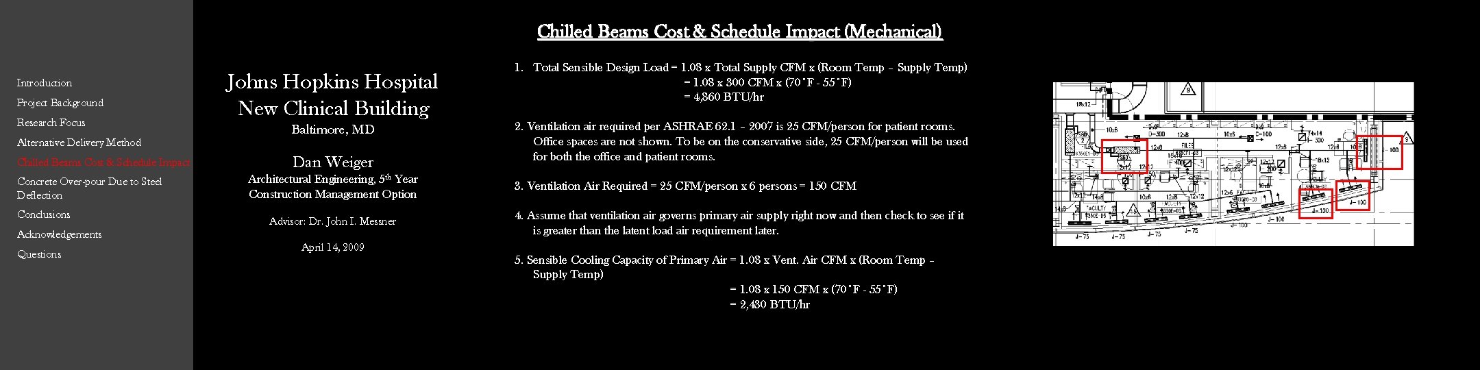 Chilled Beams Cost & Schedule Impact (Mechanical) Introduction Project Background Research Focus Alternative Delivery