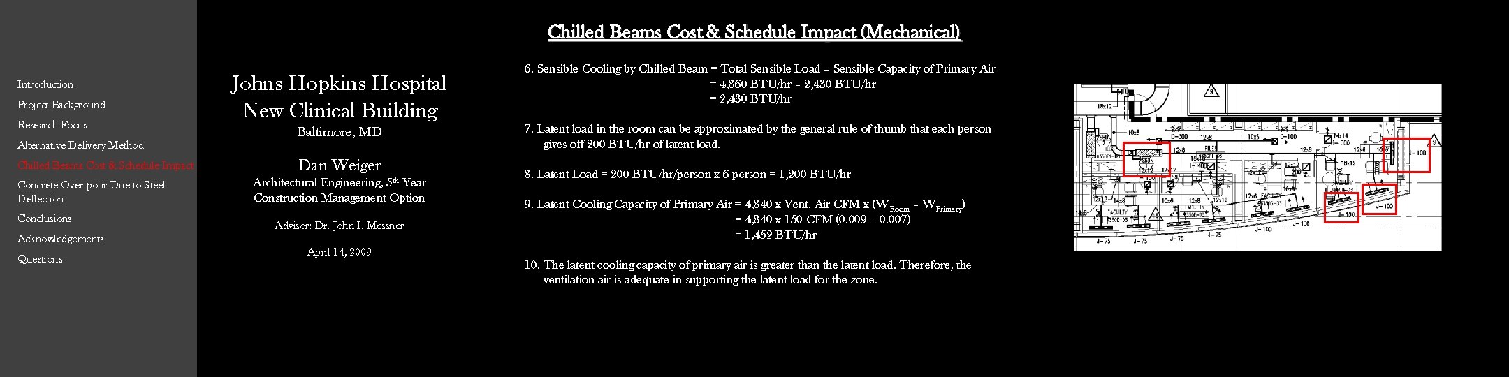 Chilled Beams Cost & Schedule Impact (Mechanical) Introduction Project Background Research Focus Alternative Delivery