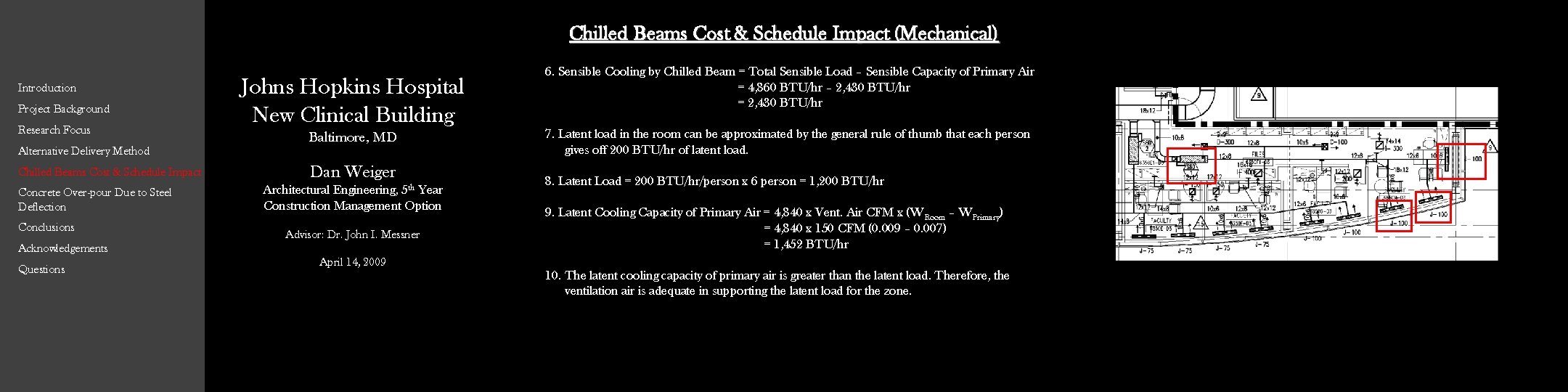 Chilled Beams Cost & Schedule Impact (Mechanical) Introduction Project Background Research Focus Alternative Delivery Chilled Beams Cost & Schedule Impact (Mechanical) Introduction Project Background Research Focus Alternative Delivery
