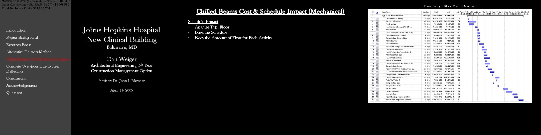 Material Cost Savings = $7, 684, 362 x 0. 5 = $3, 842, 181