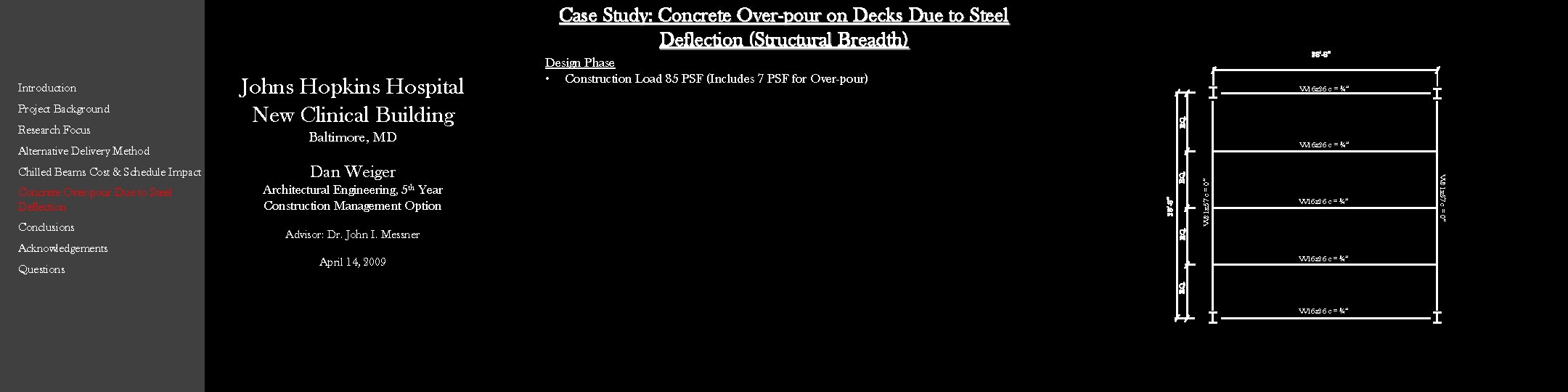 Case Study: Concrete Over-pour on Decks Due to Steel Deflection (Structural Breadth) Concrete Over-pour Case Study: Concrete Over-pour on Decks Due to Steel Deflection (Structural Breadth) Concrete Over-pour