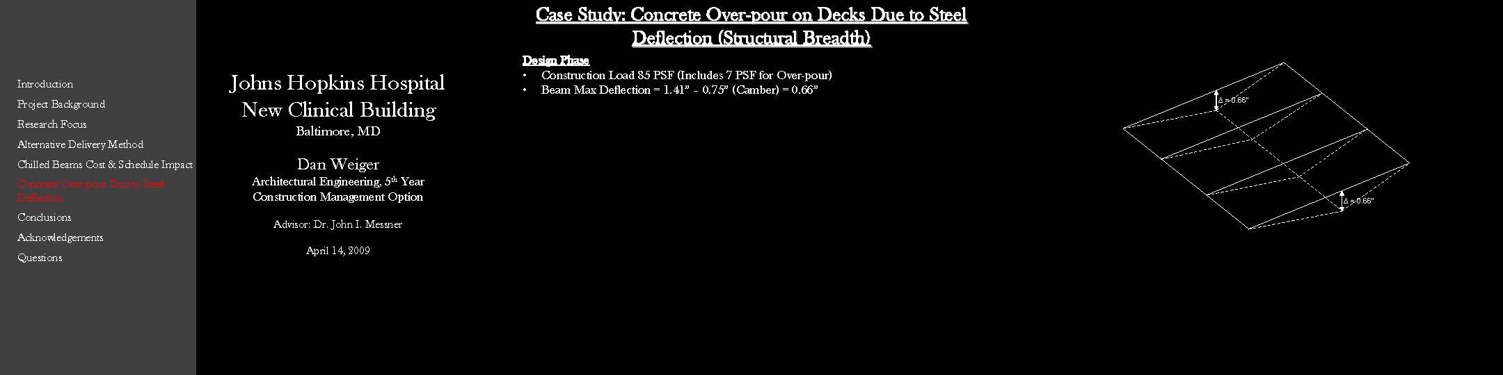 Case Study: Concrete Over-pour on Decks Due to Steel Deflection (Structural Breadth) Introduction Project Case Study: Concrete Over-pour on Decks Due to Steel Deflection (Structural Breadth) Introduction Project