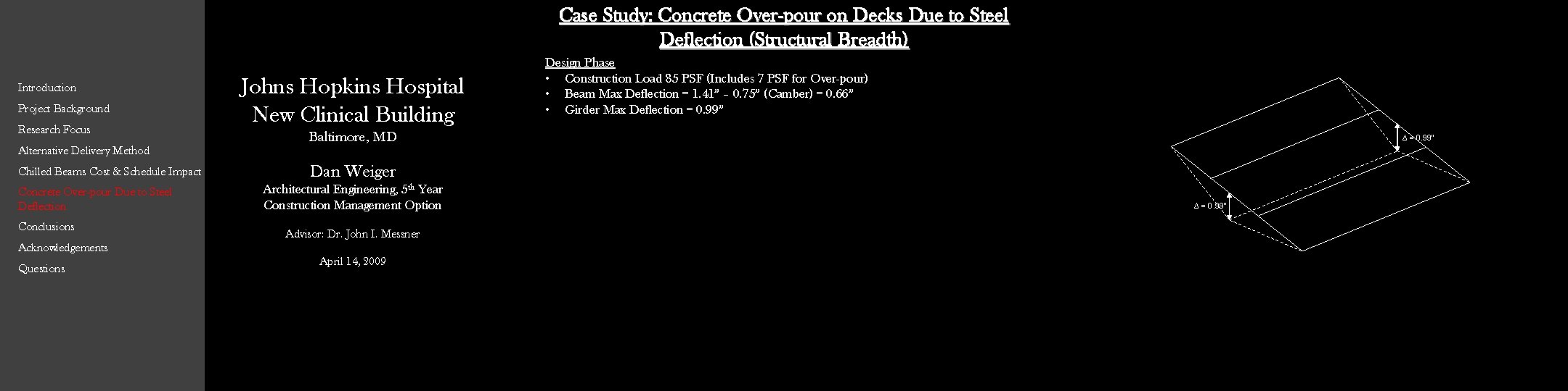 Case Study: Concrete Over-pour on Decks Due to Steel Deflection (Structural Breadth) Introduction Project Case Study: Concrete Over-pour on Decks Due to Steel Deflection (Structural Breadth) Introduction Project