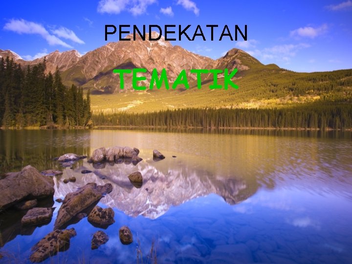 PENDEKATAN TEMATIK 
