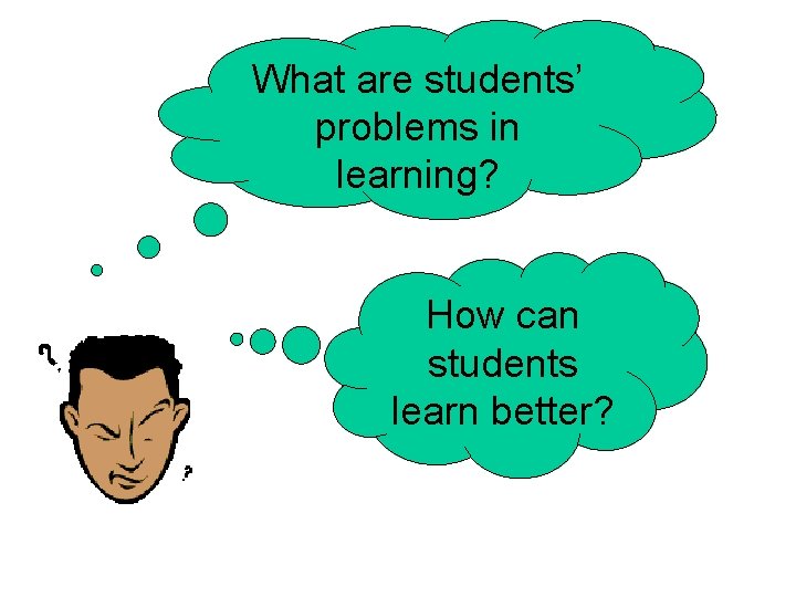 What are students’ problems in learning? How can students learn better? 