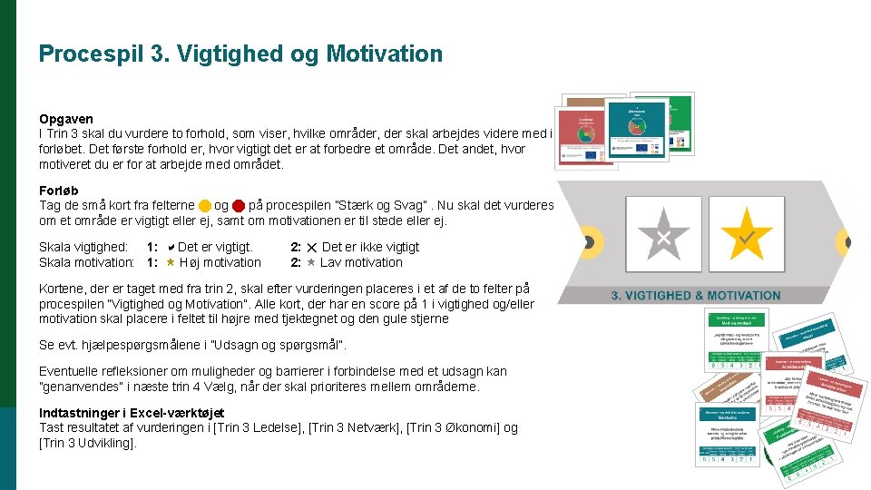 Procespil 3. Vigtighed og Motivation Opgaven I Trin 3 skal du vurdere to forhold,