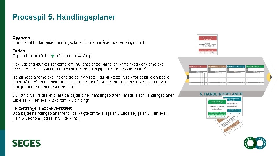 Procespil 5. Handlingsplaner Opgaven I trin 5 skal I udarbejde handlingsplaner for de områder,