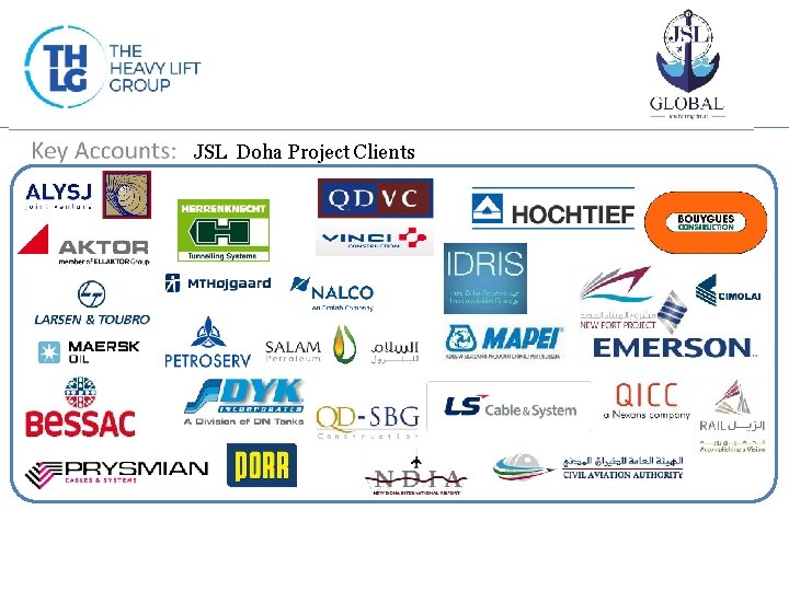 JSL Doha Project Clients 