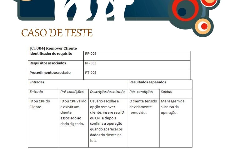 CASO DE TESTE 