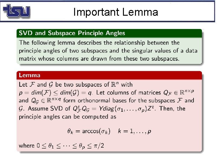 Important Lemma 
