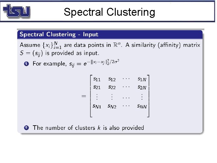Spectral Clustering 