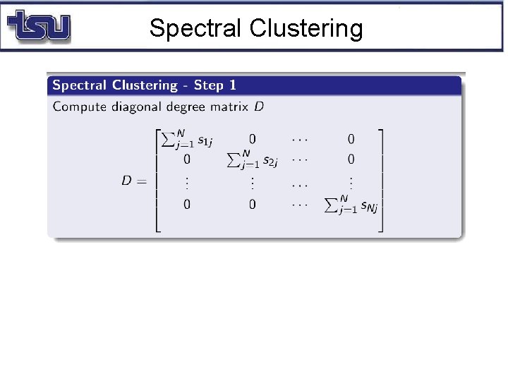 Spectral Clustering 