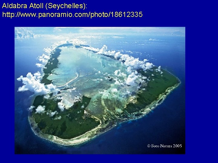 Aldabra Atoll (Seychelles): http: //www. panoramio. com/photo/18612335 