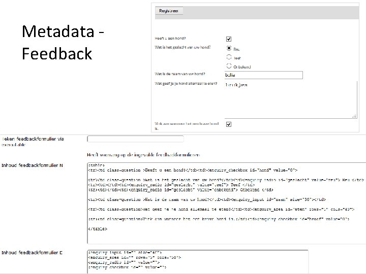 Metadata Feedback 13 