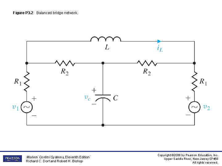 Figure P 3. 2 Balanced bridge network. Modern Control Systems, Eleventh Edition Richard C.
