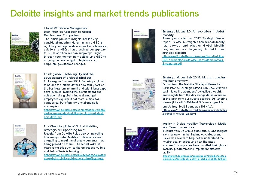 Deloitte insights and market trends publications Global Workforce Management Best Practice Approach to Global