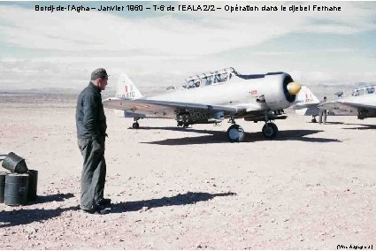 Bordj-de-l’Agha – Janvier 1960 – T-6 de l’EALA 2/2 – Opération dans le djebel