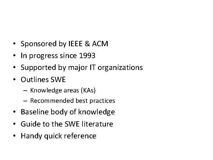  • • Sponsored by IEEE & ACM In progress since 1993 Supported by